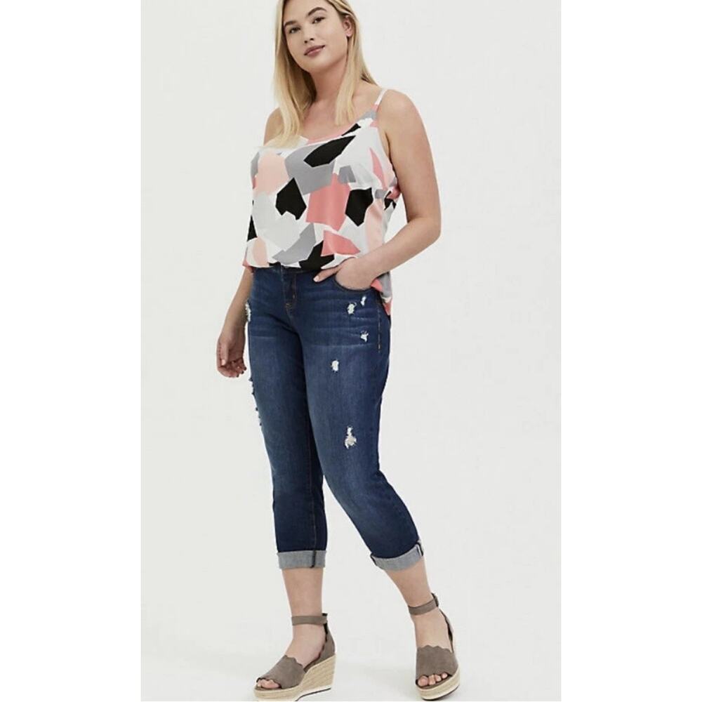 Torrid Essential Multi-Color Geometric Print Tank Top 1X (14/16) - Picture 6 of 9